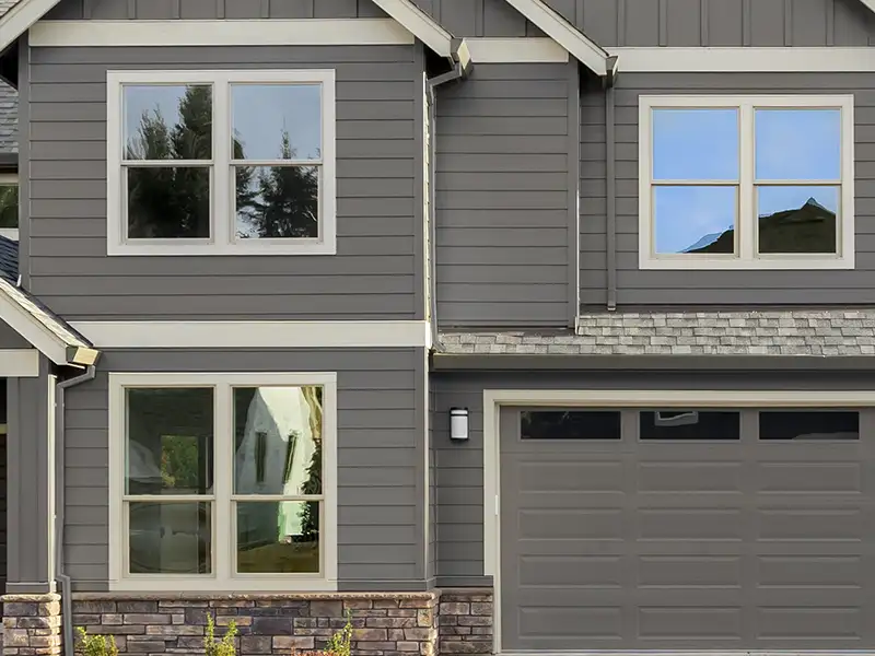 Close up of home siding